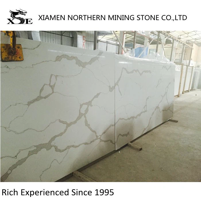White Calacatta Quartz Slabs