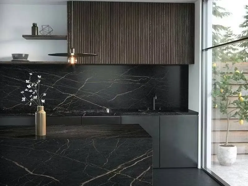 black quartz kitchen countertops Factory