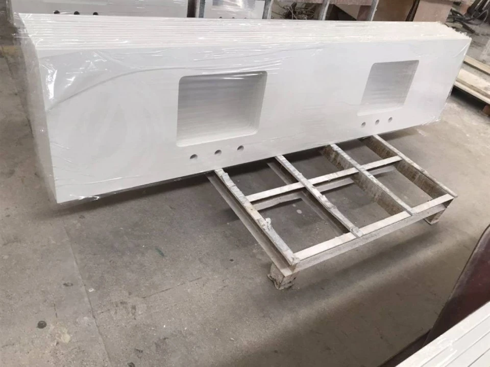 Hospitality White Quartz Kitchen Islands Factory