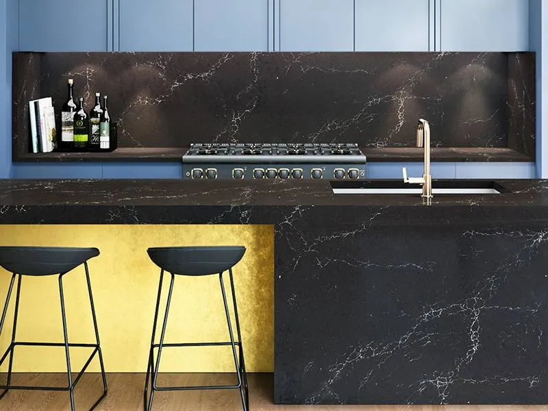 black quartz kitchen countertops Supplier black quartz kitchen countertops Supplier